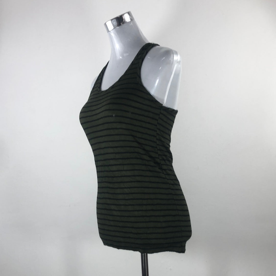 Camiseta de Mujer Verde de Rayas