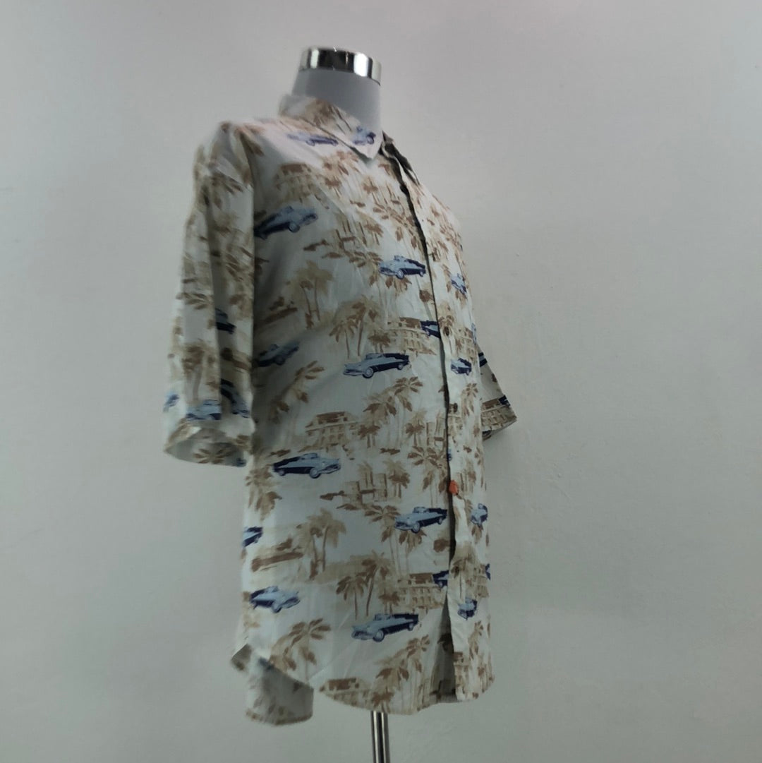 Camisa para Hombre Hawai Marron Purritan