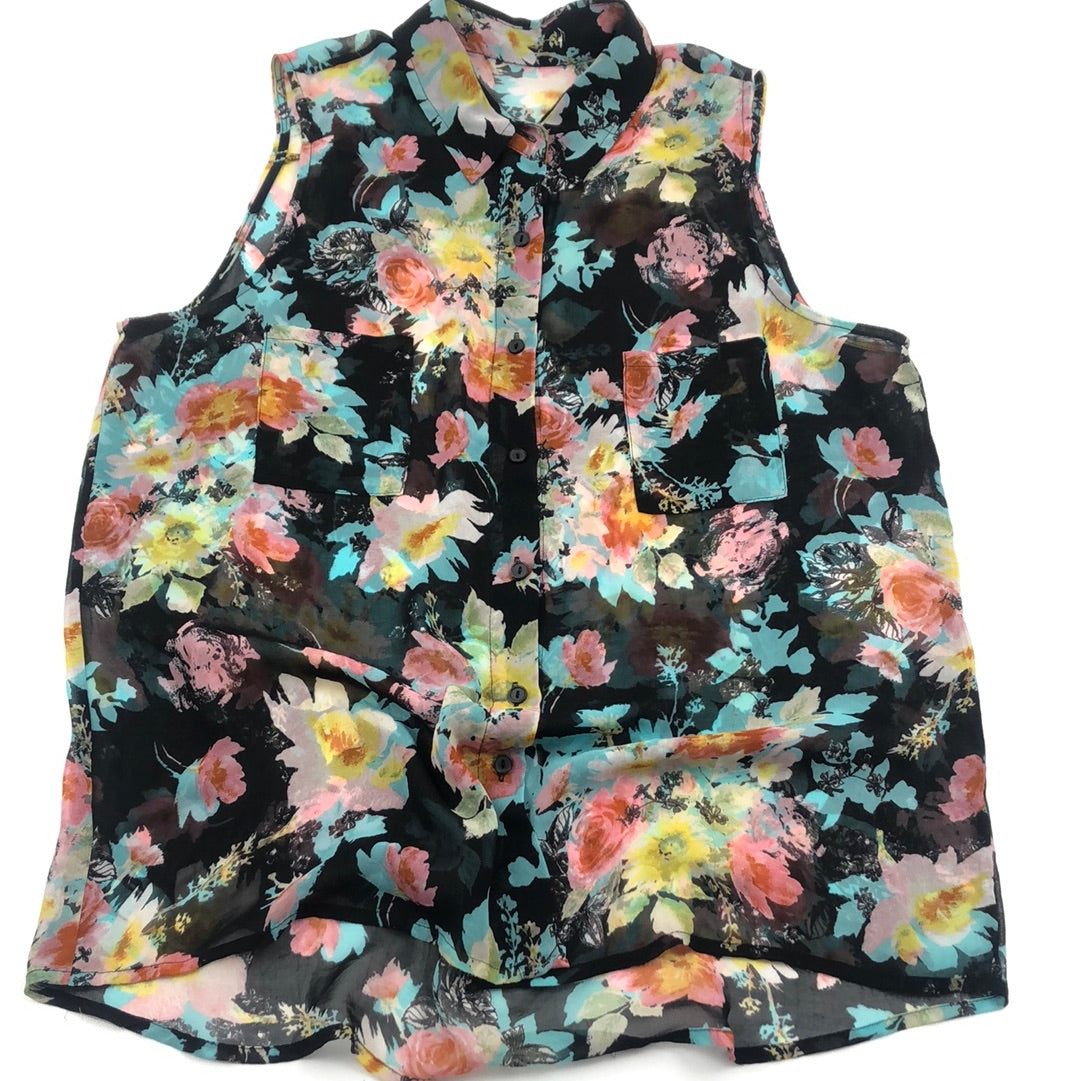 Blusa Negro de Flores