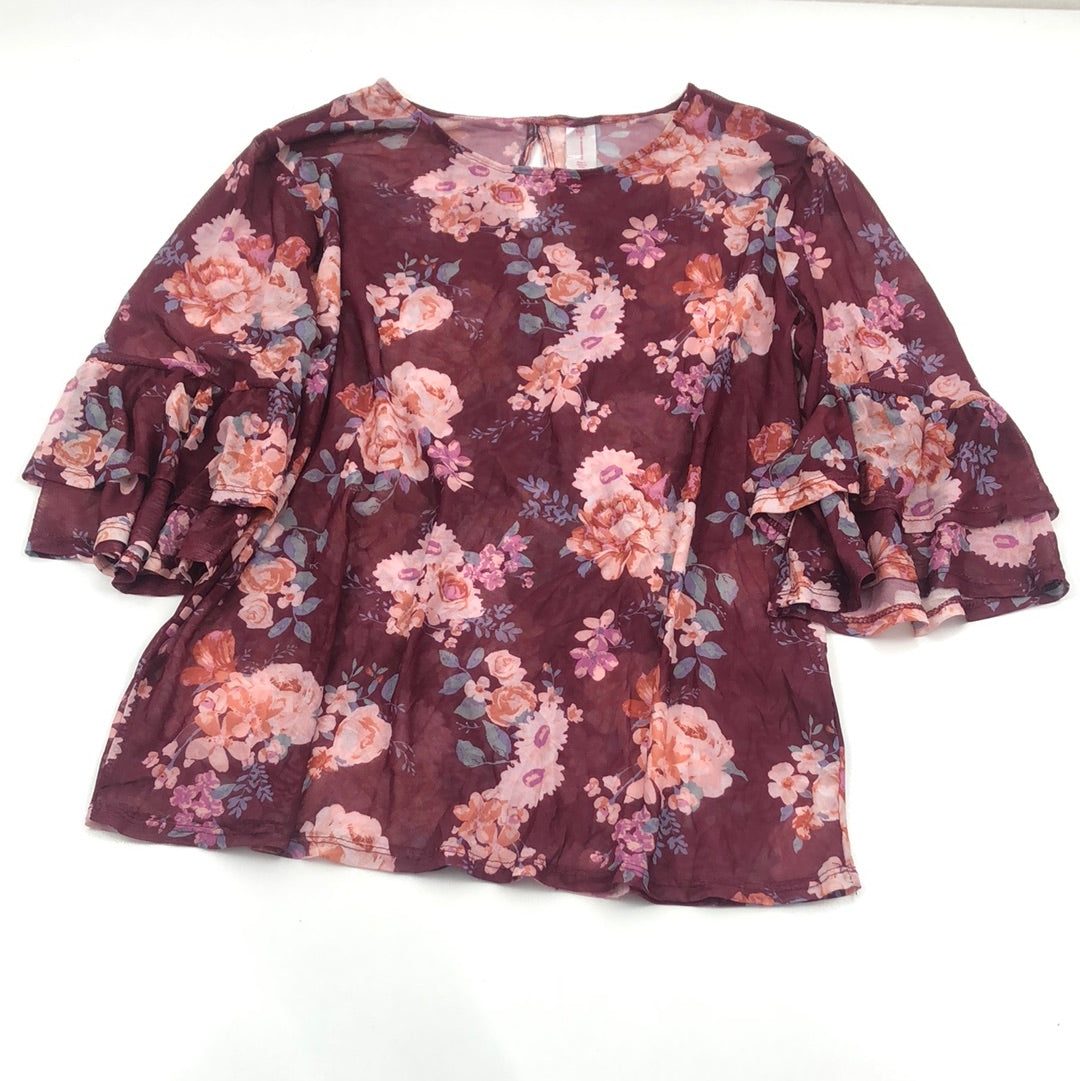 Blusa Rojo Vino No Boundaries