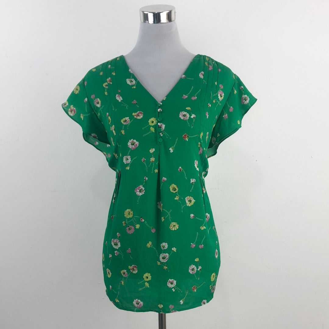 Blusa Verde de Flores Carolina Belle