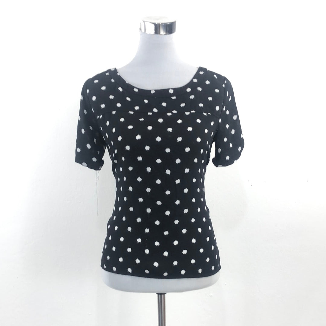 Blusa Negro de Lunares Loft