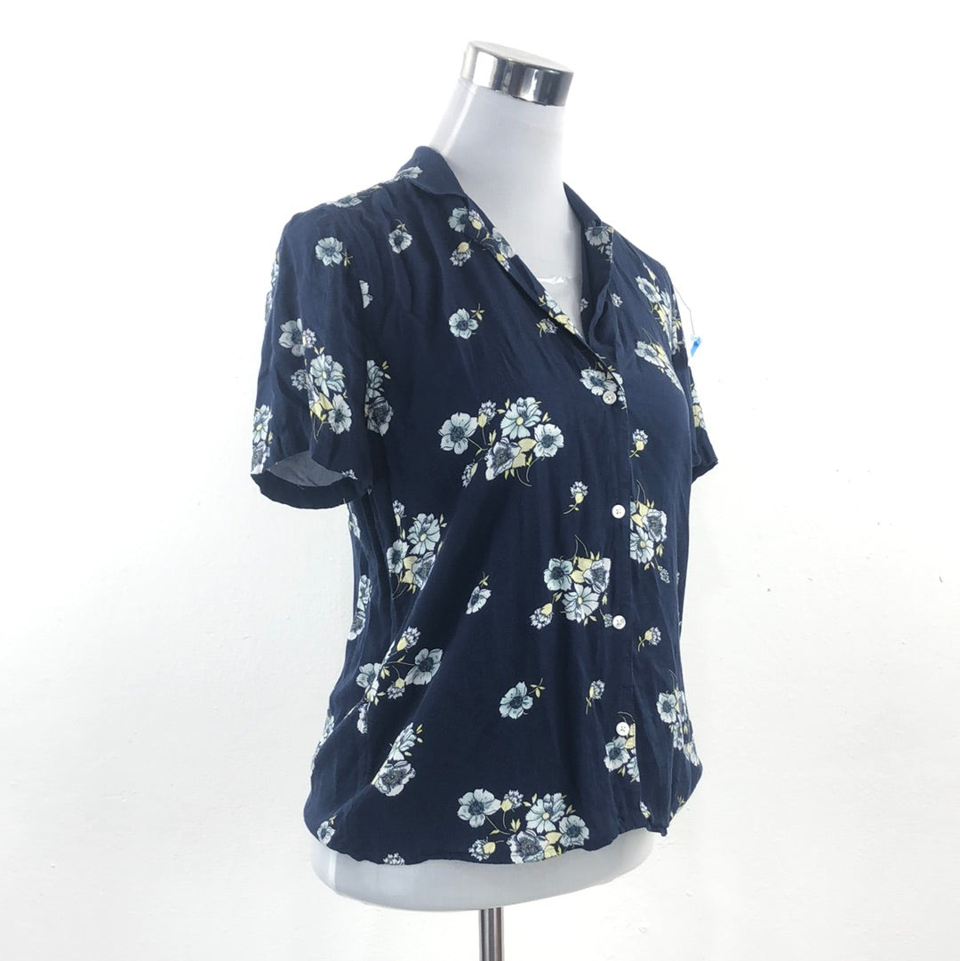 Blusa Azul de Flores Lucky Brand