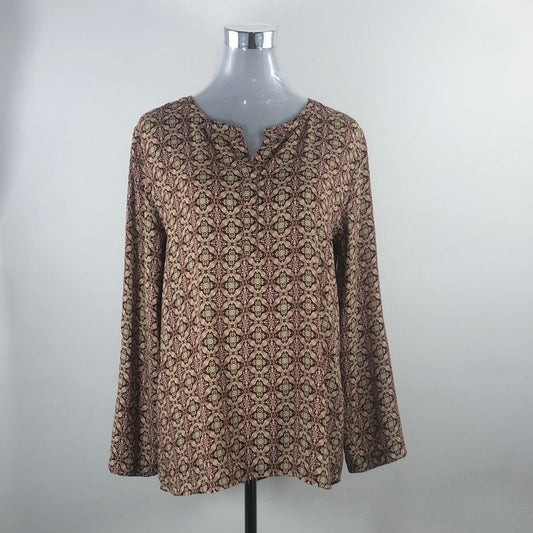 Blusa Marron de Flores Van Heusen