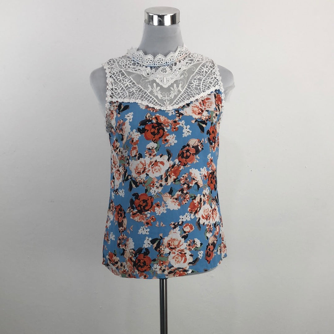 Blusa Azul de Flores Toxika