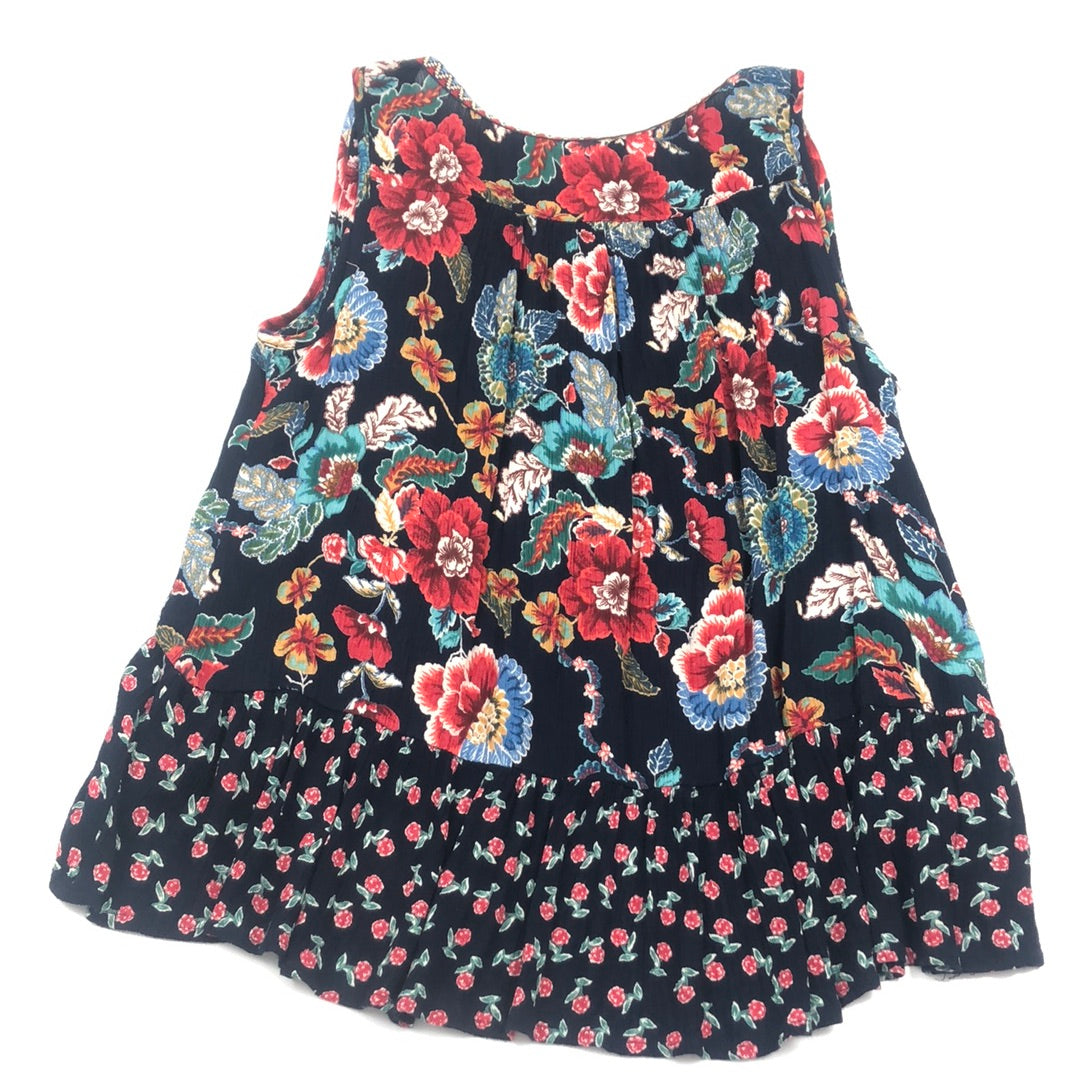 Blusa Negro de Flores Patrons Od Peace