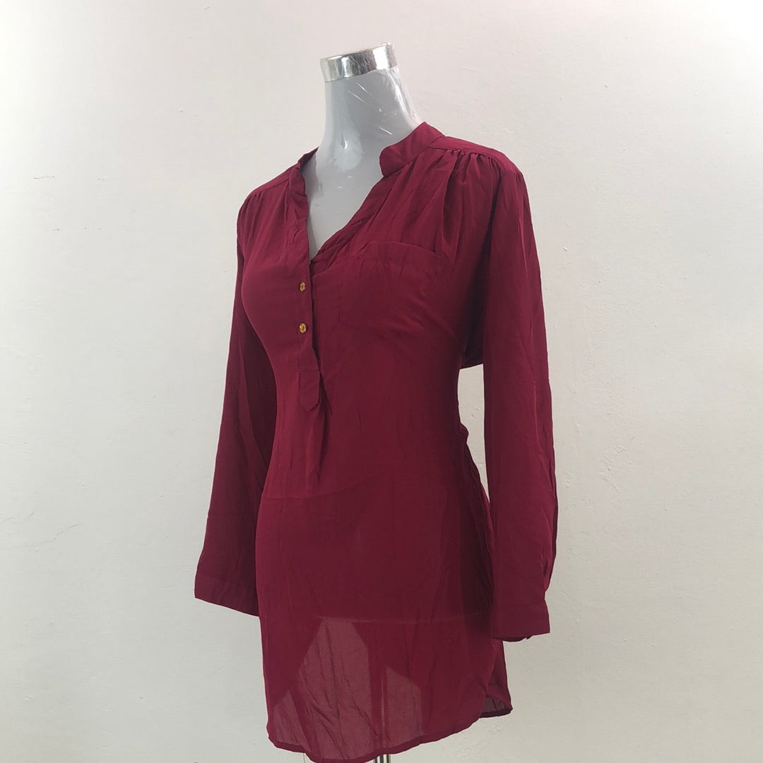 Blusa Rojo Vino Rue21