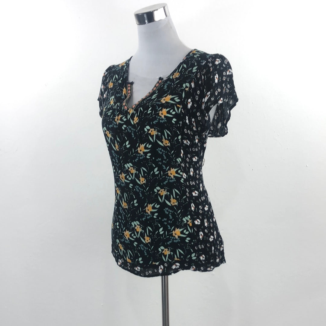 Blusa Negro de Flores DR2