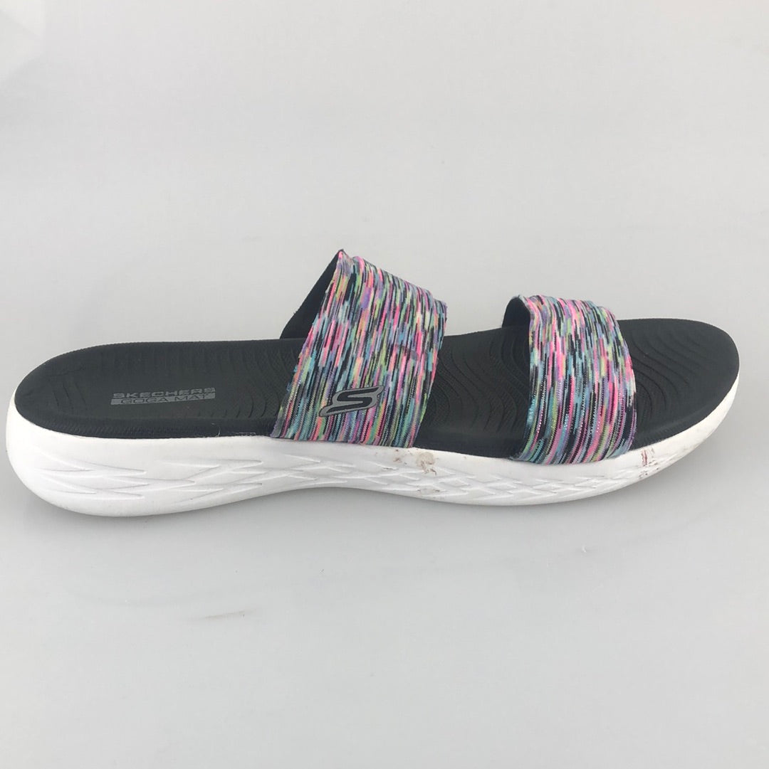 Sandalia Negro Skechers Goga Mat