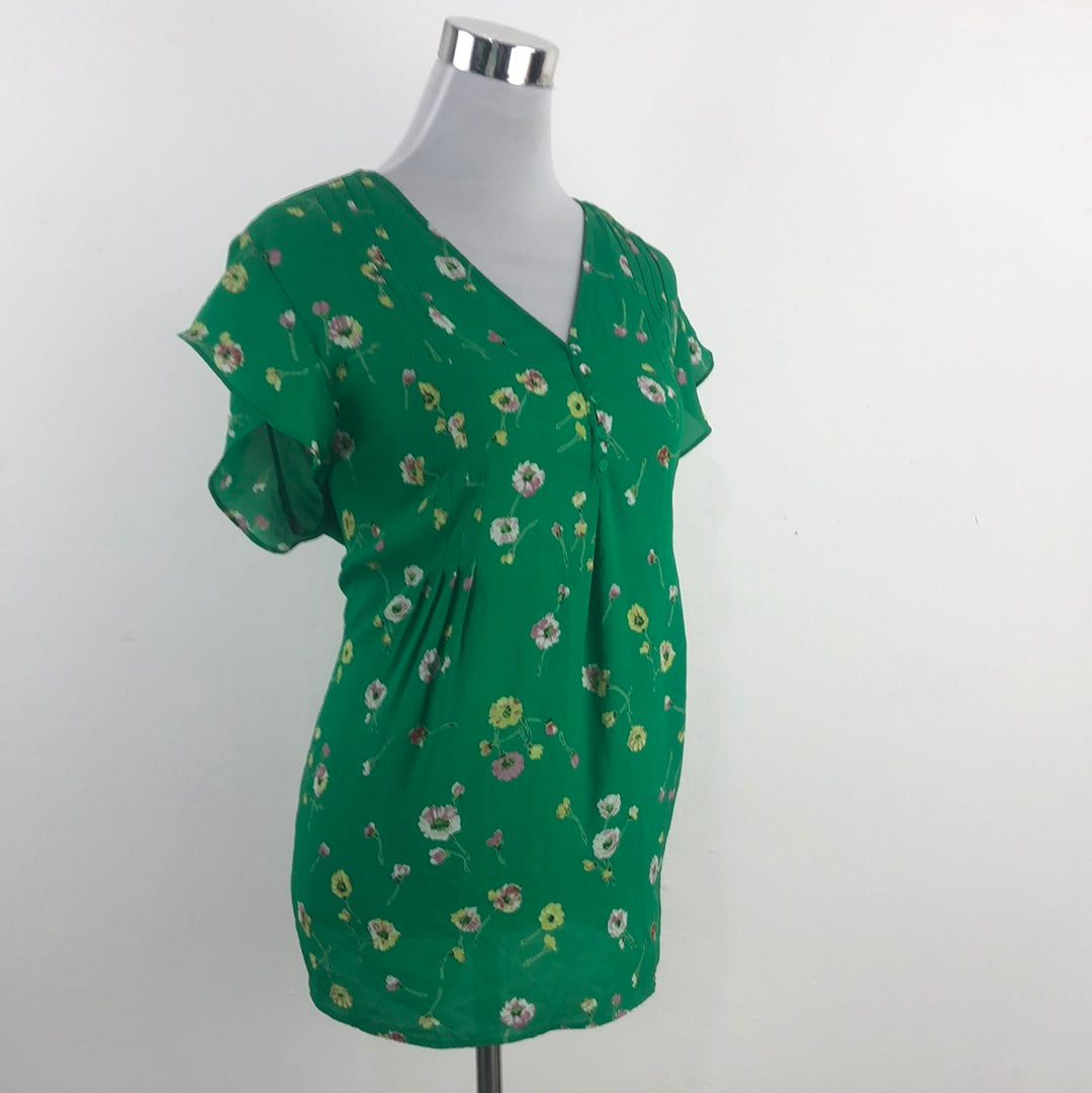 Blusa Verde de Flores Carolina Belle
