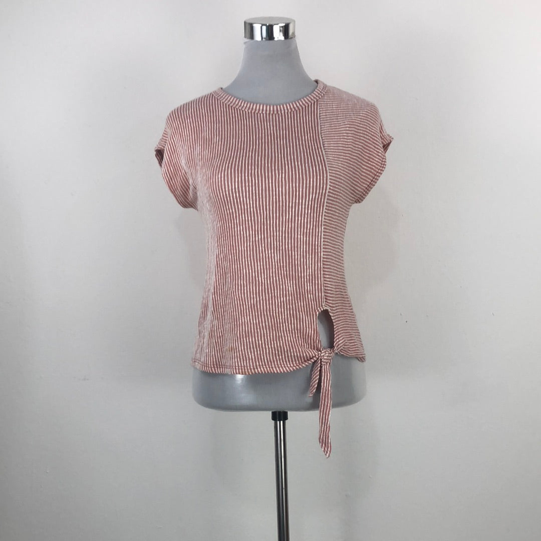 Blusa Rosado de Raya Caution to the Wind