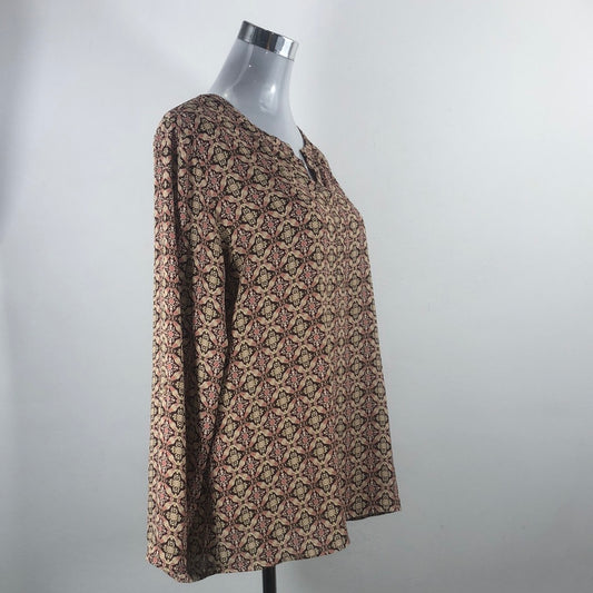 Blusa Marron de Flores Van Heusen