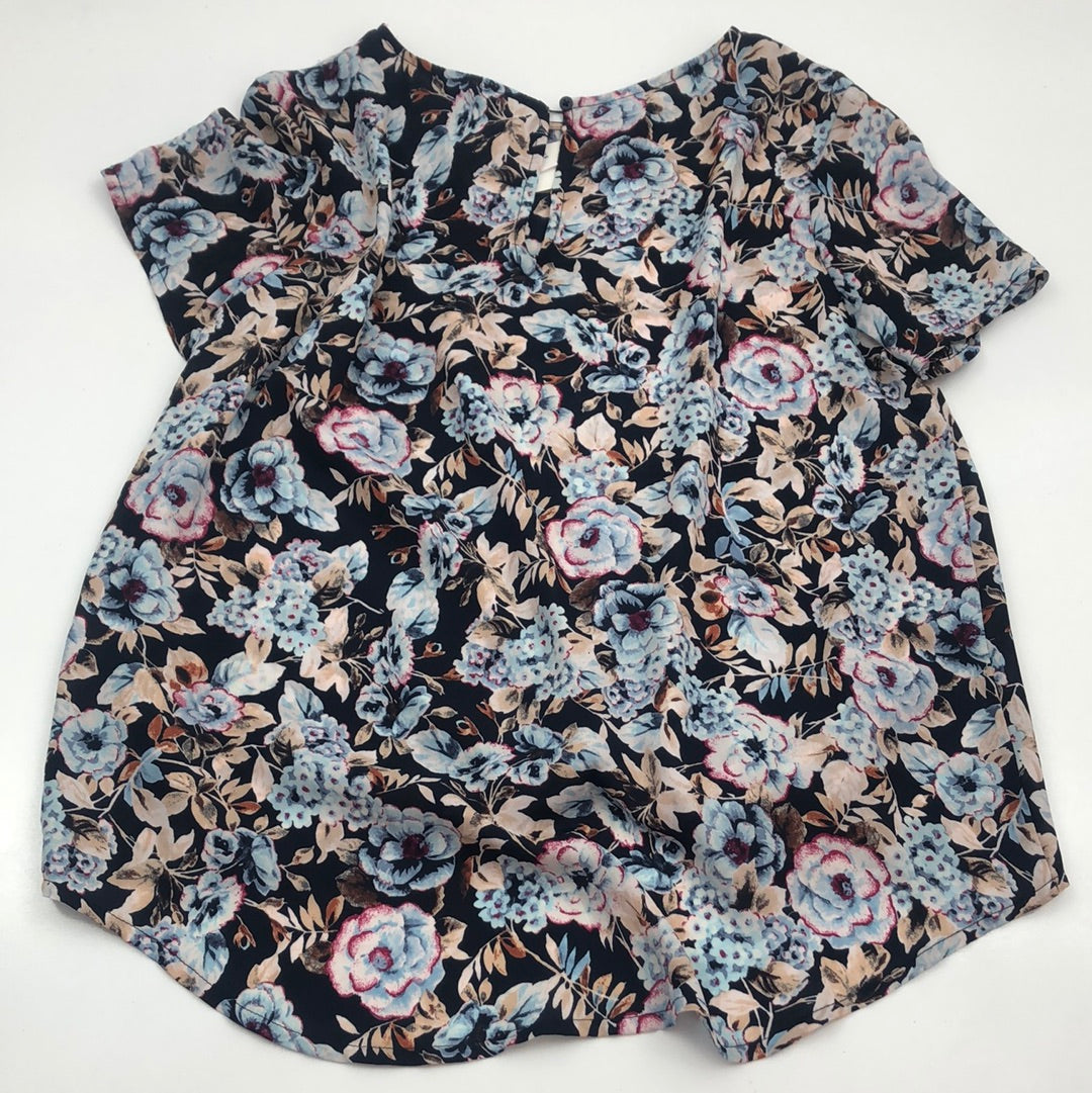 Blusa Azul de Flores Banana Republic