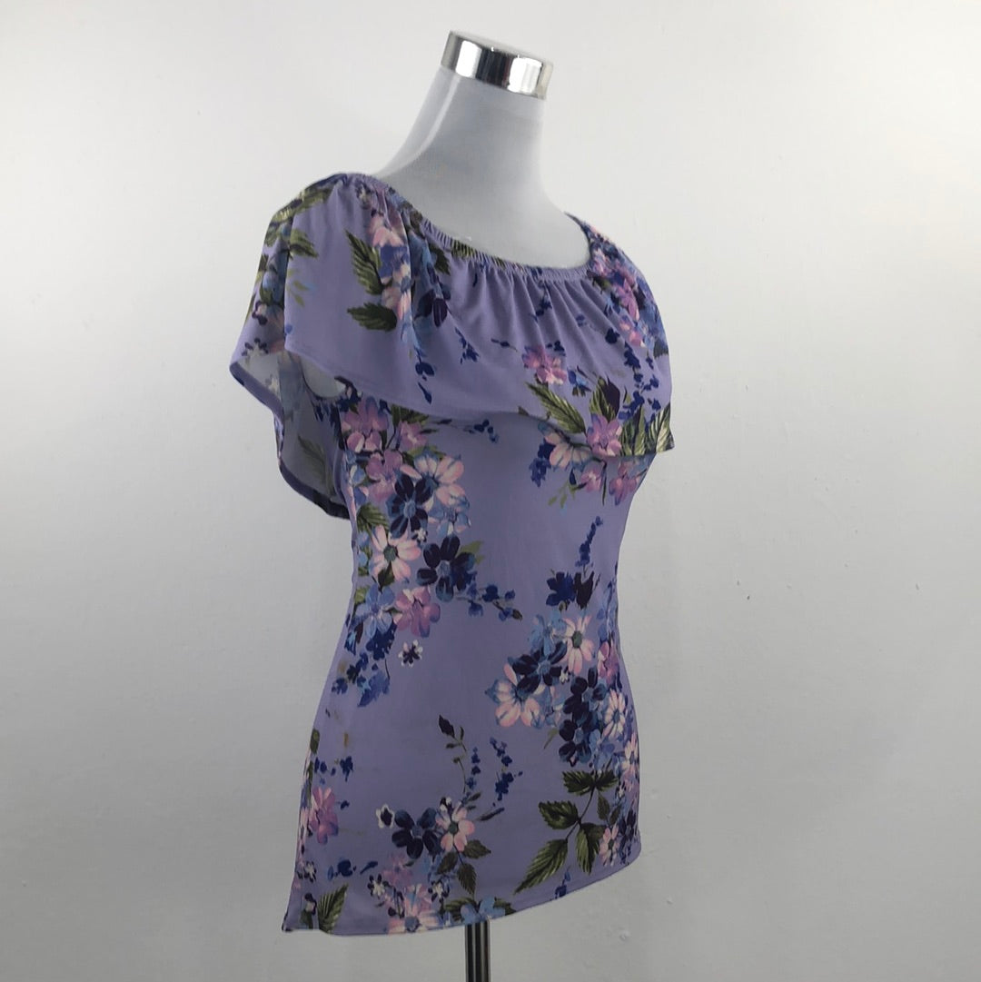 Blusa Morado de Flores White Birch