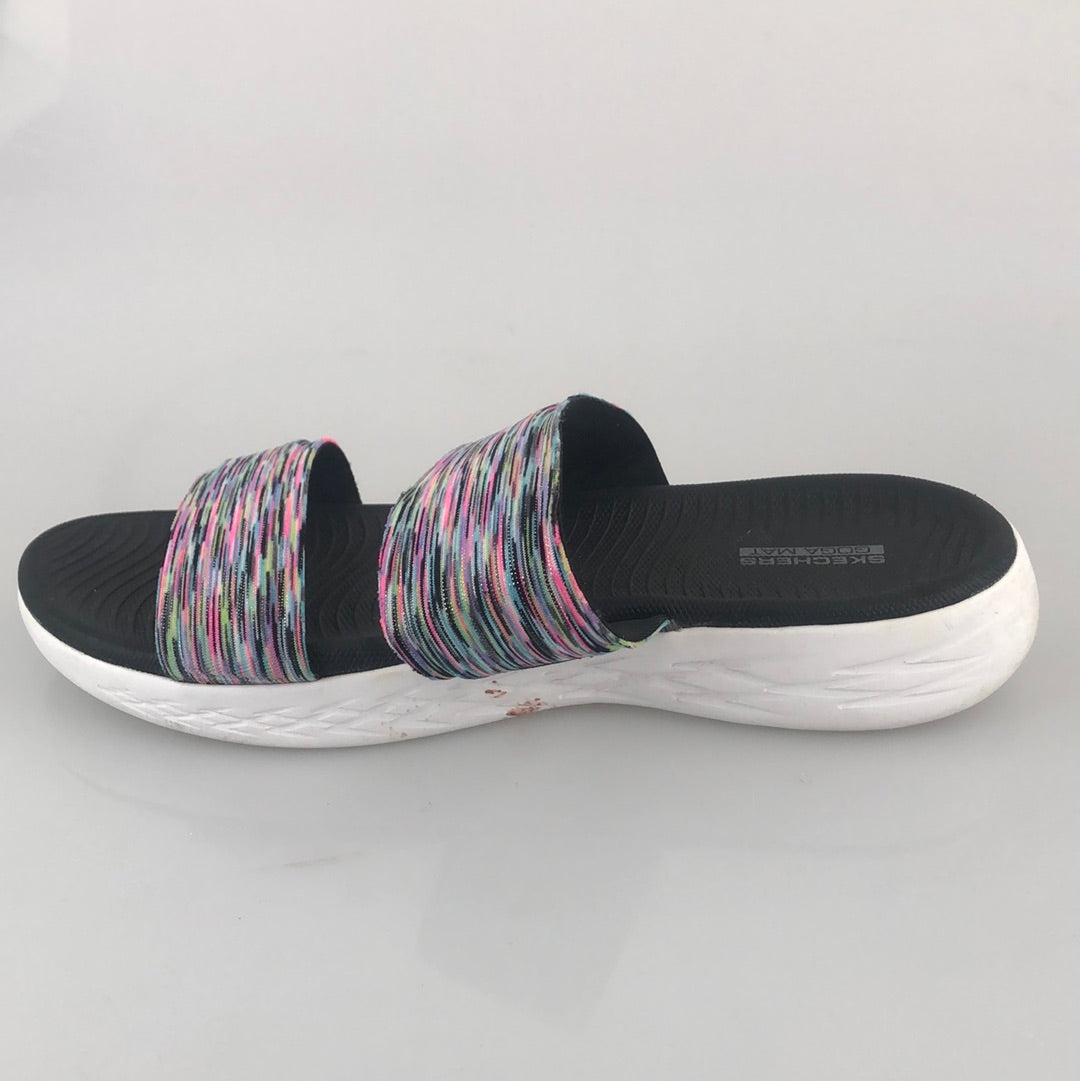 Sandalia Negro Skechers Goga Mat