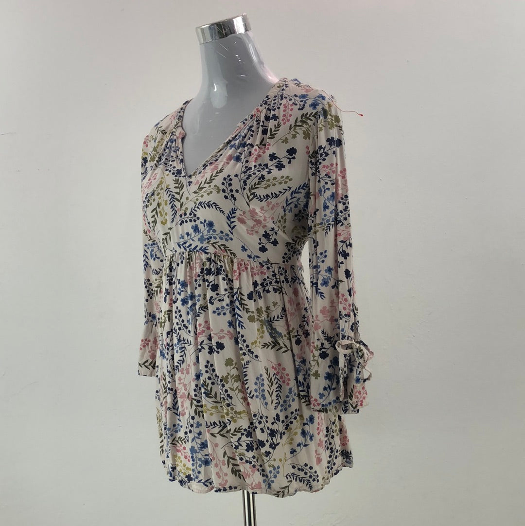 Blusa Floral Crema Motherhood