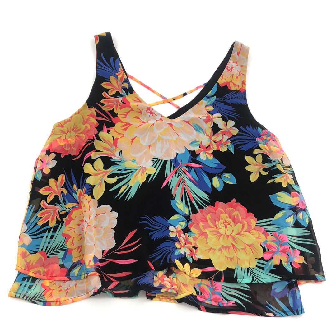 Blusa Negro de Flores Candies