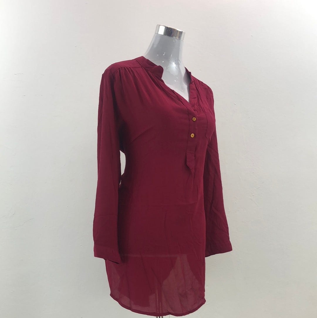 Blusa Rojo Vino Rue21