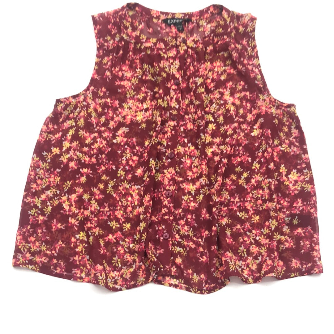 Blusa Rojo de Flores Express