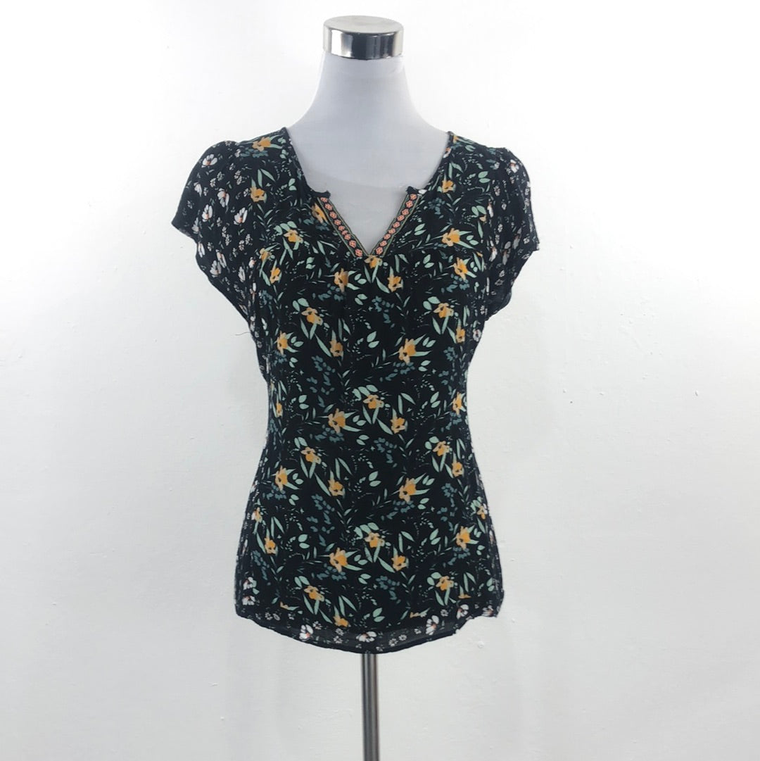 Blusa Negro de Flores DR2