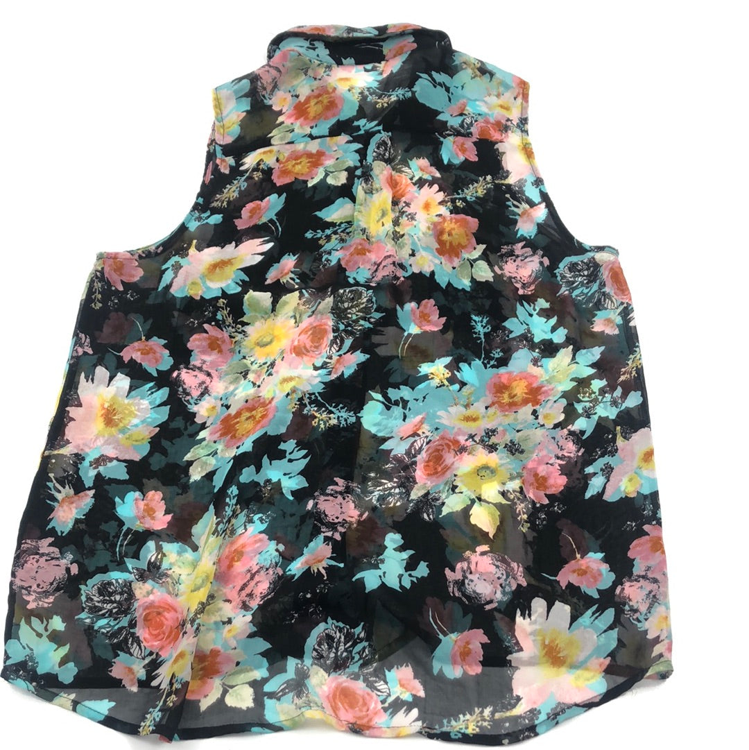 Blusa Negro de Flores
