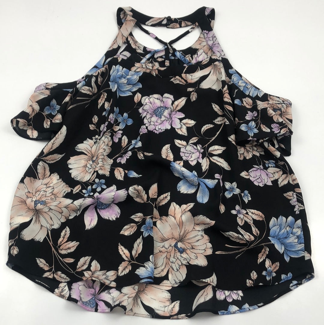 Blusa Negro de Flores Iz Byer