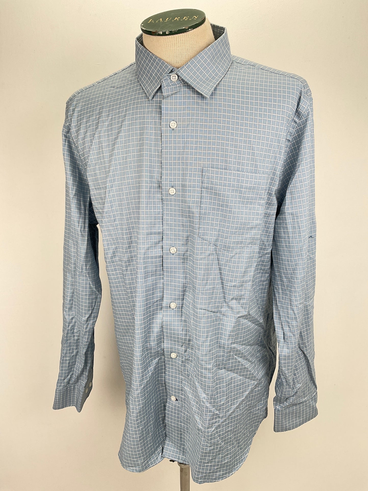 Camisa Gris de Cuadro Banana Republic
