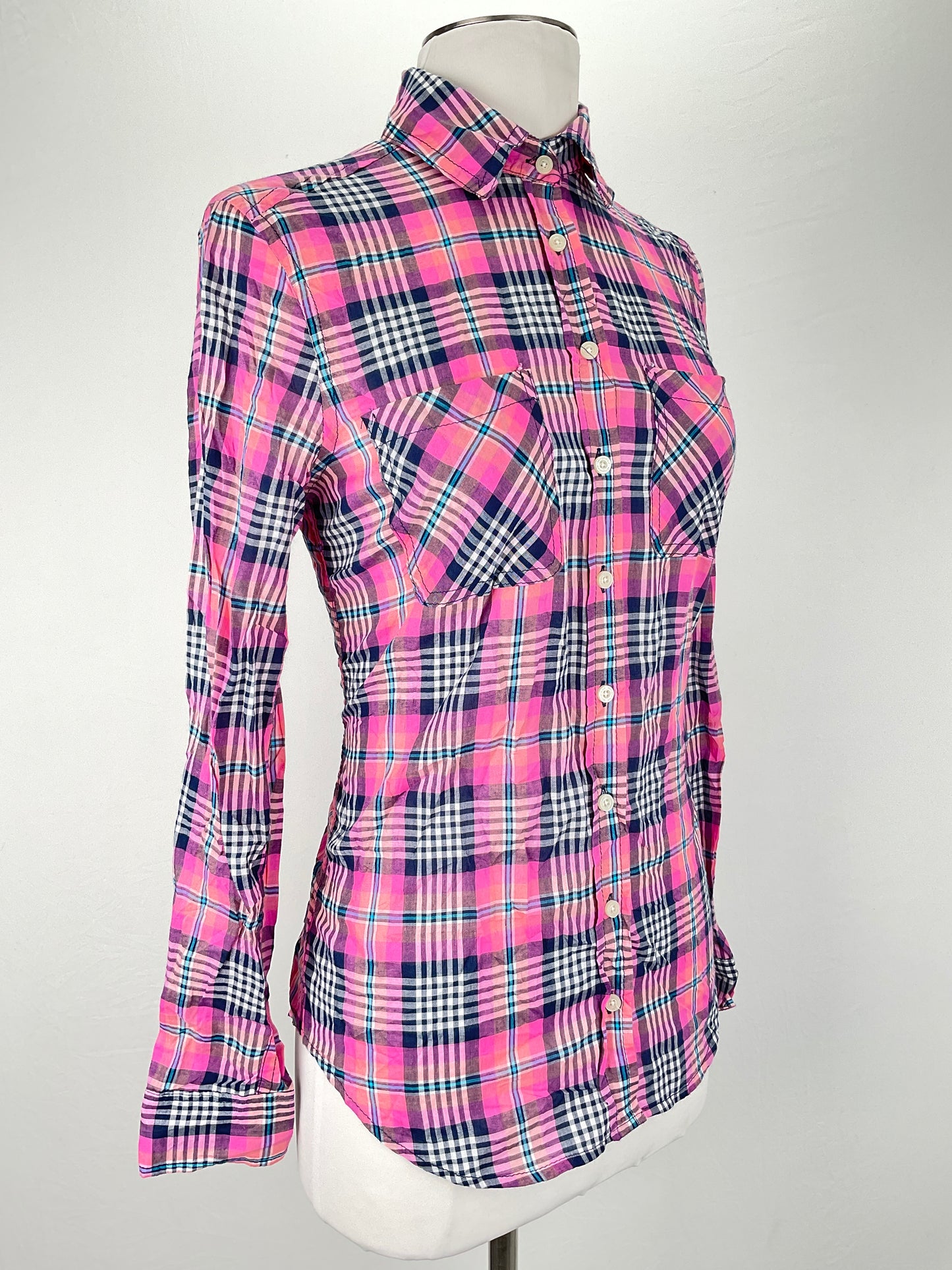 Camisa Rosadode Cuadro Aeropostale