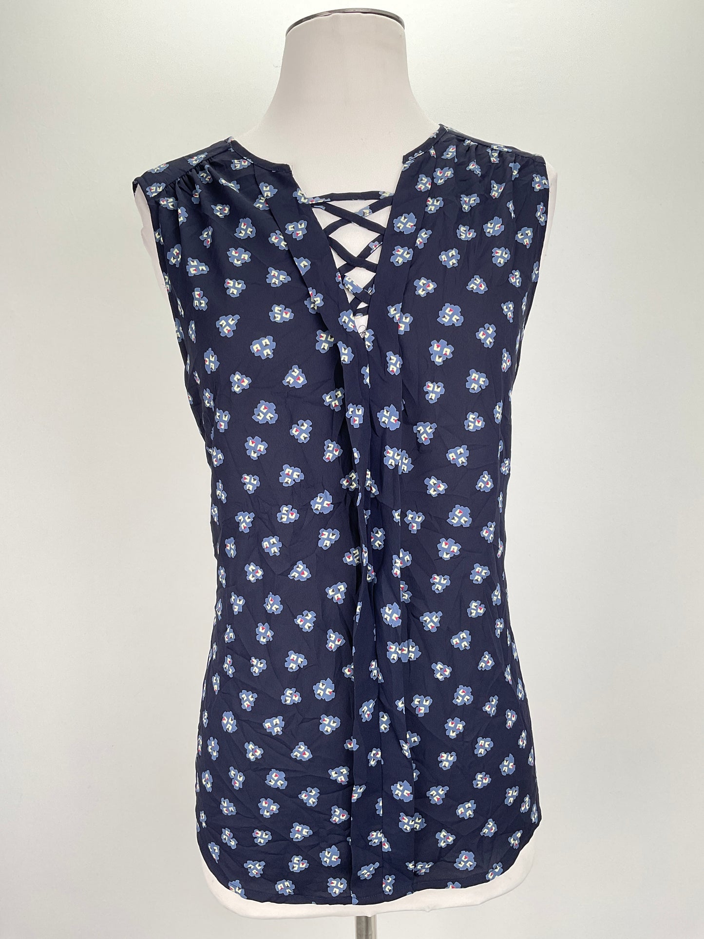Blusa Azul marino Floral Pleione