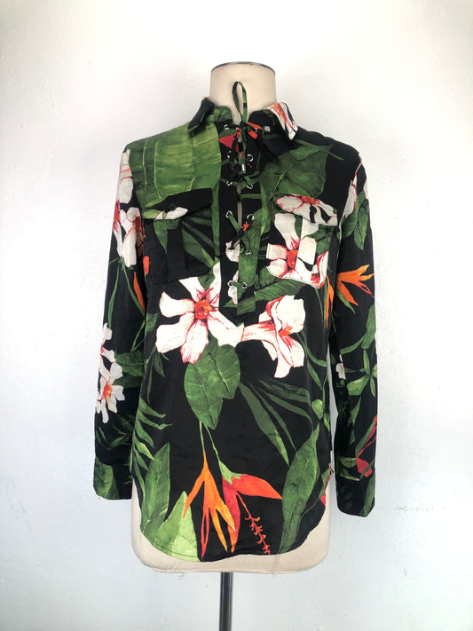 Blusa Multicolor De Flores Lauren