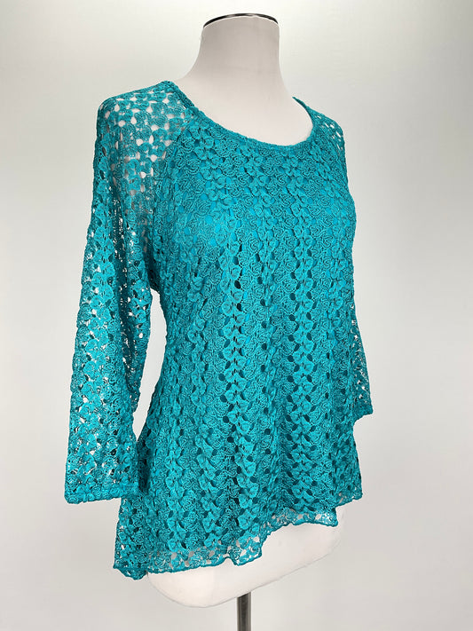 Blusa Azul Floral New Directions