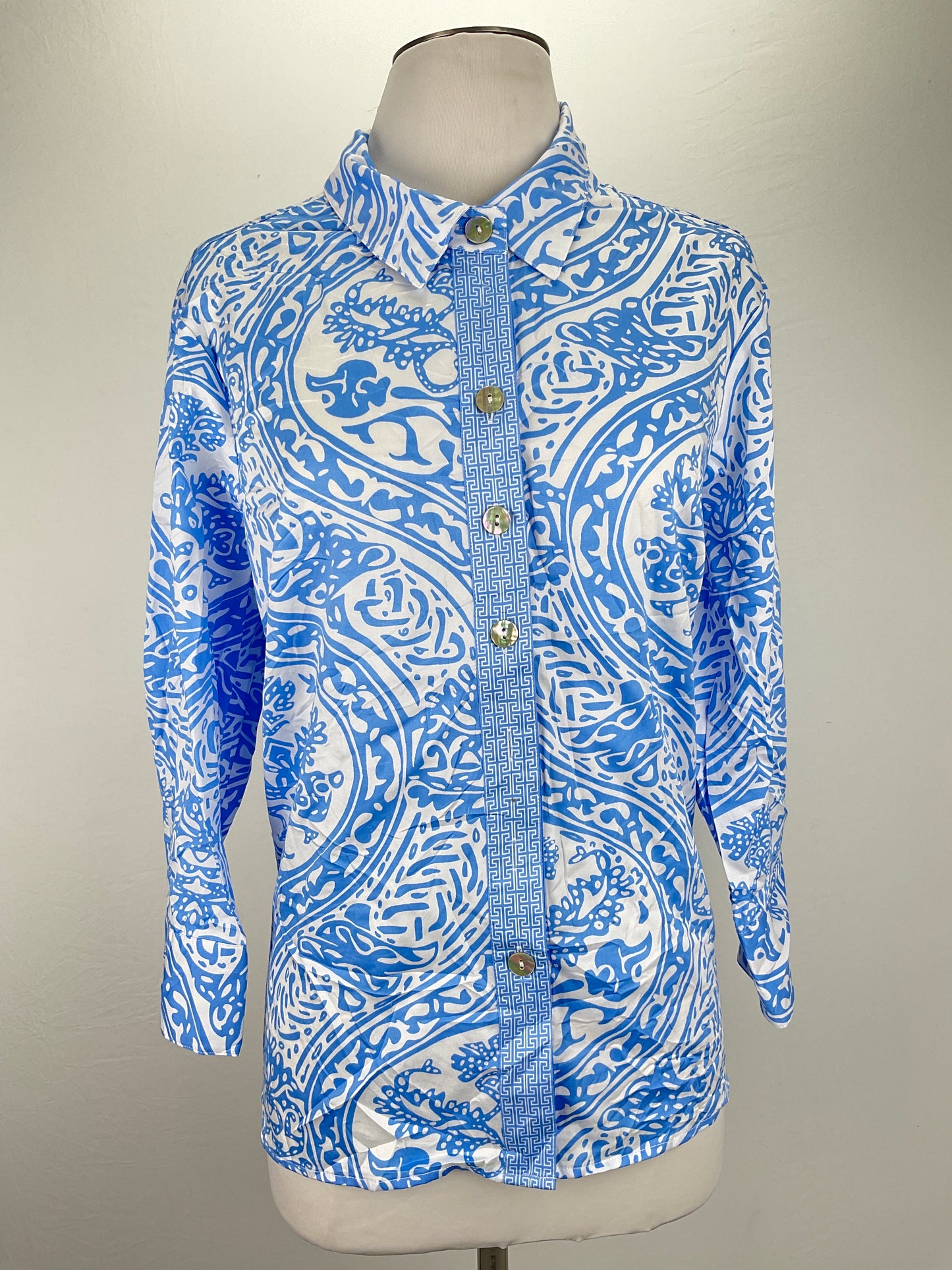 Camisa Blanco Floral Ali miles