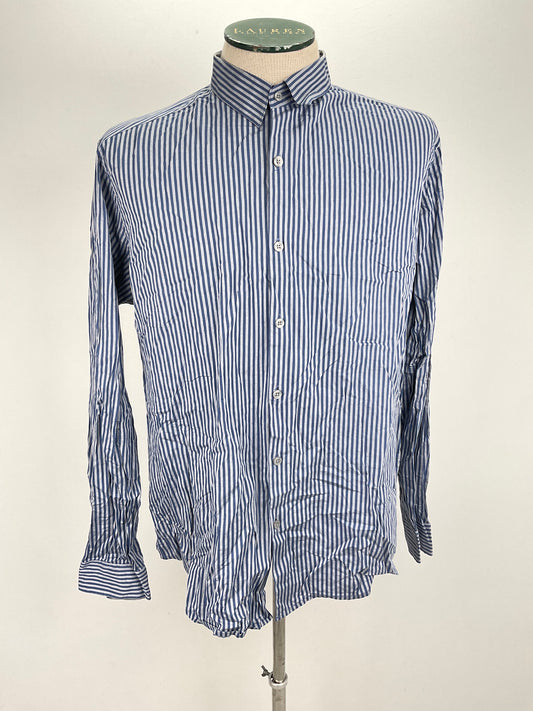Camisa  Gris de Rayas Theory