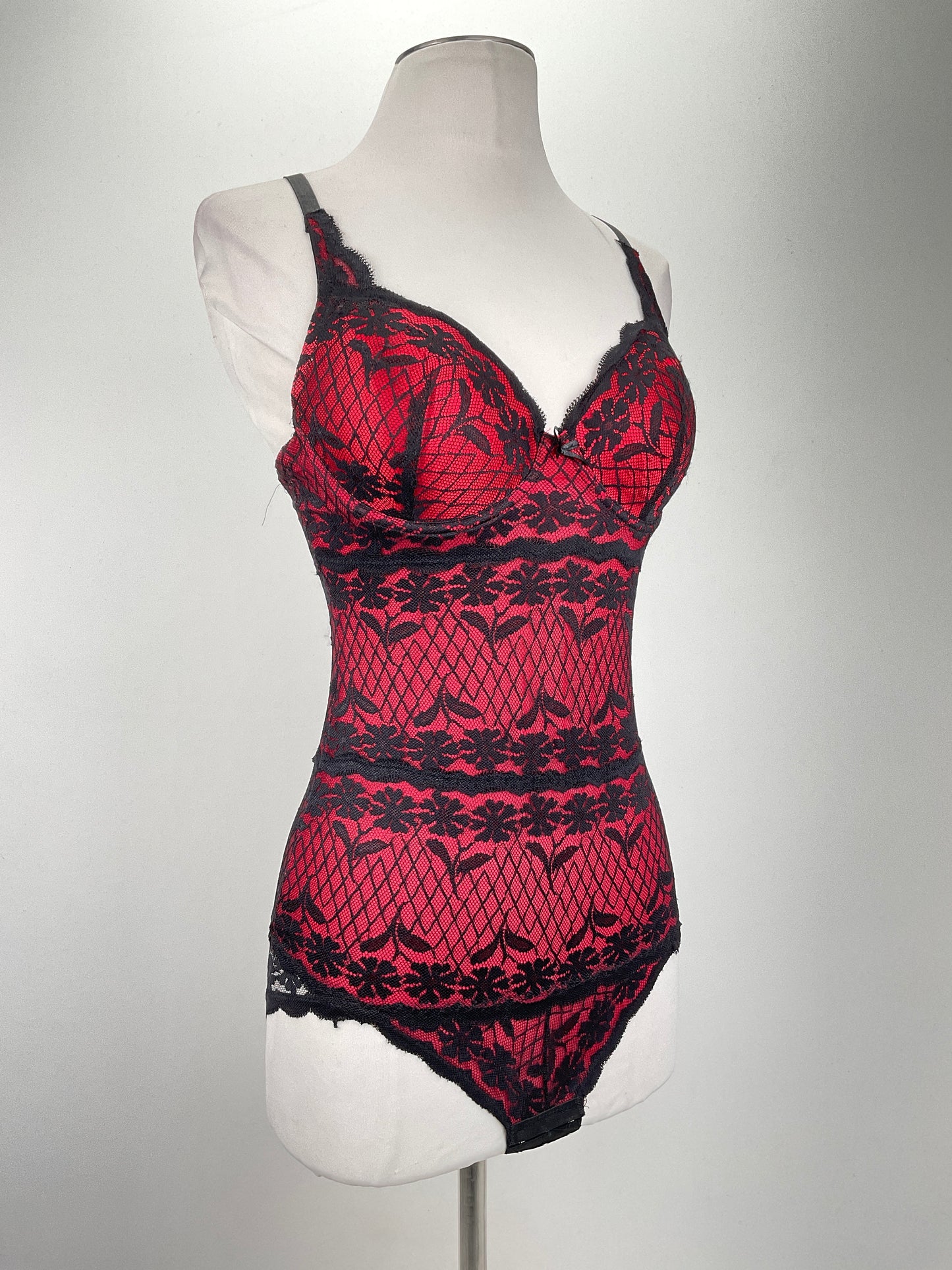 Baby Doll Rojo  Floral Skinnygirl
