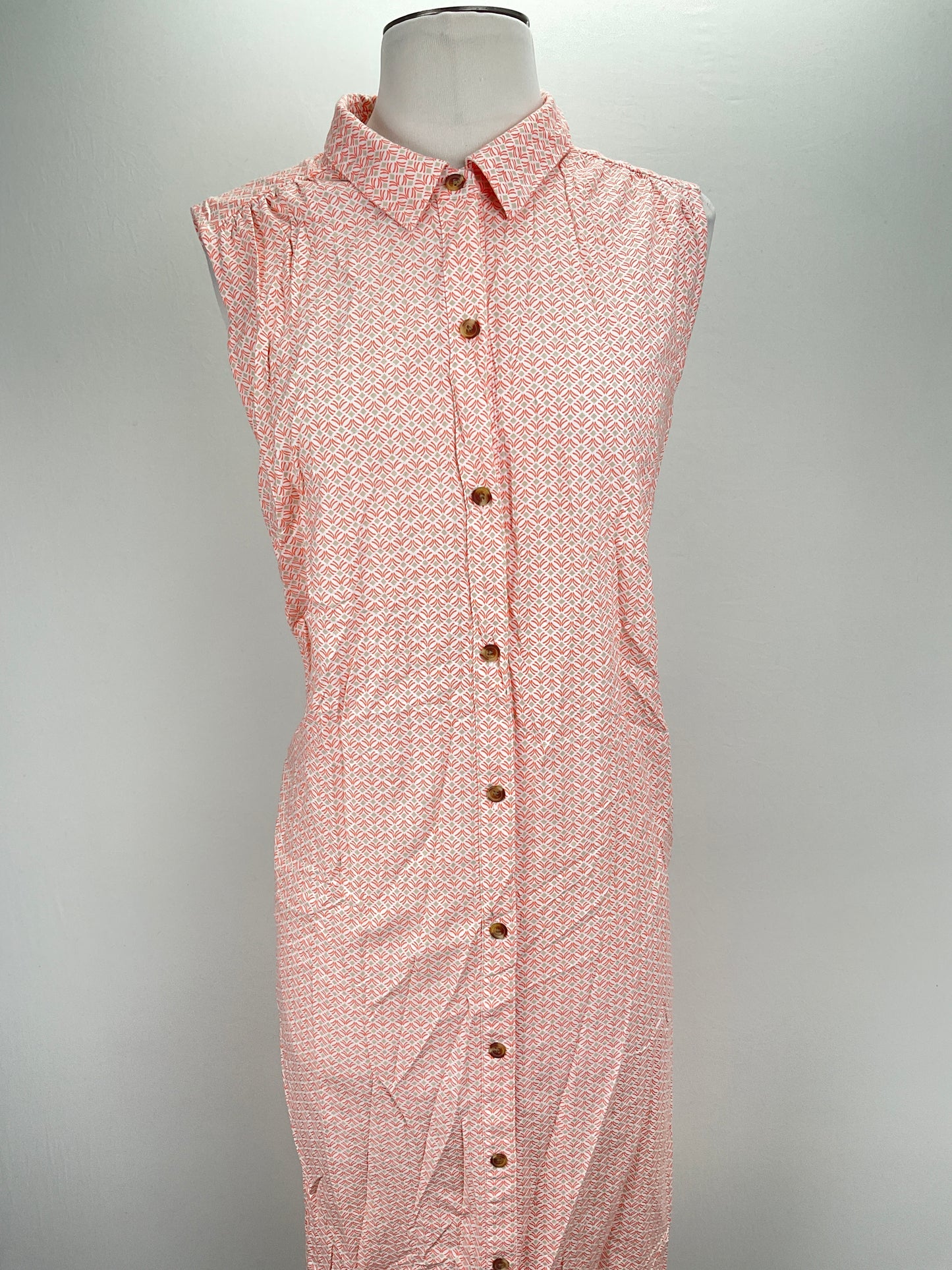 Vestido Camisero Naranja Floral Croft Barrow