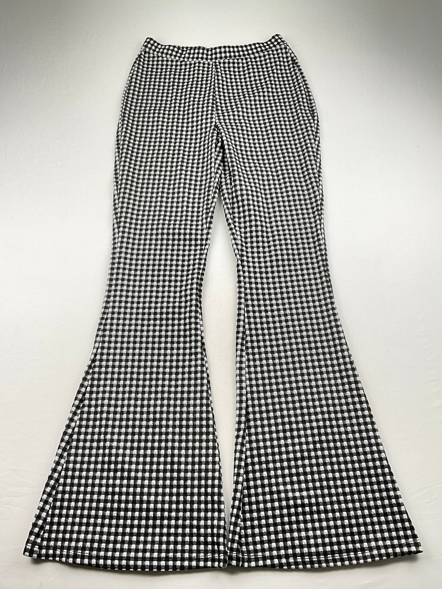 Pantalon Palazzo Negro Cuadro New Look