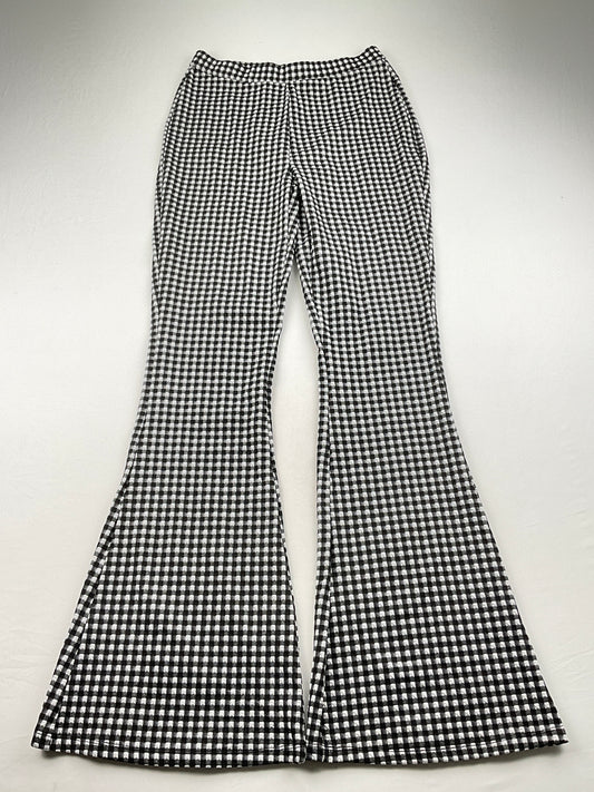 Pantalon Palazzo Negro Cuadro New Look