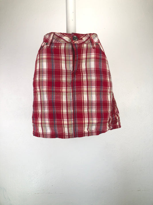 1232516Falda Rojo Cuadro Faded Gllory