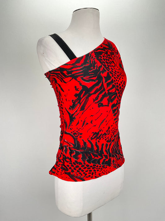Blusa Rojo Floral Student Name