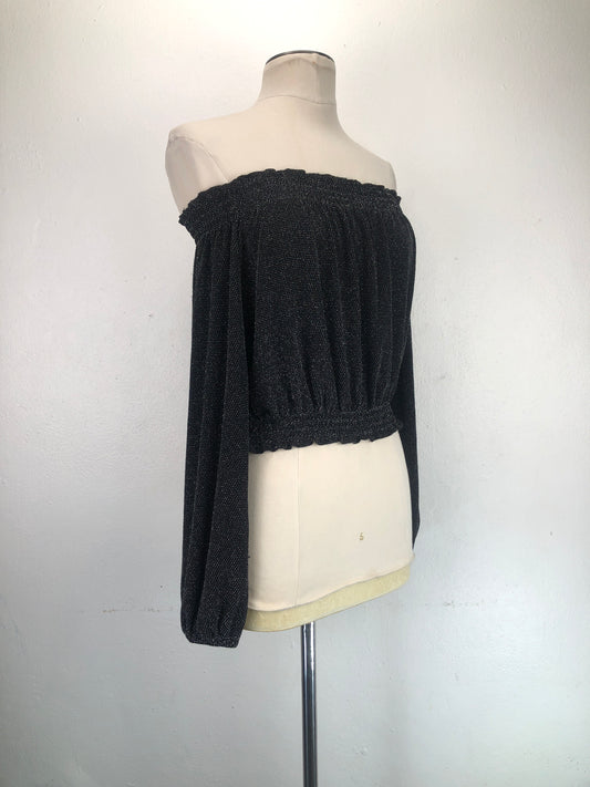 Blusa Negro de Brillo Divided