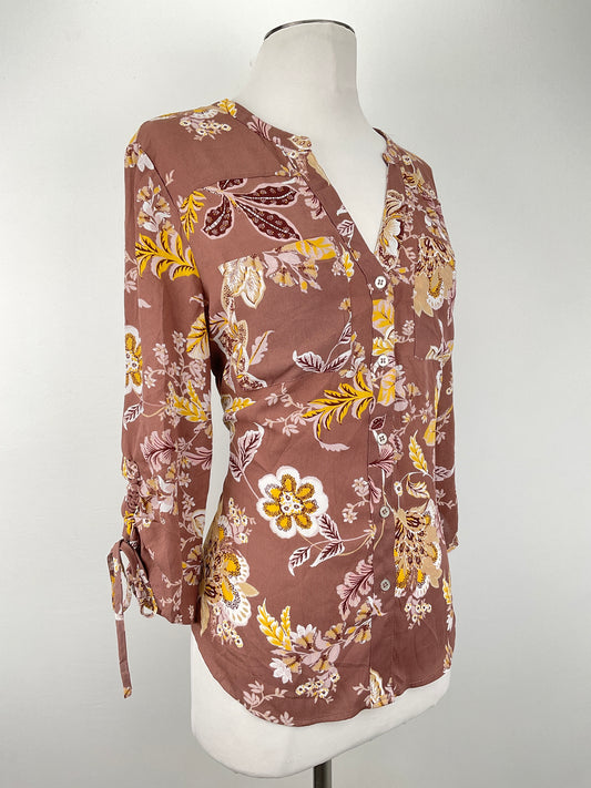 Blusa Marron Floral New York Company