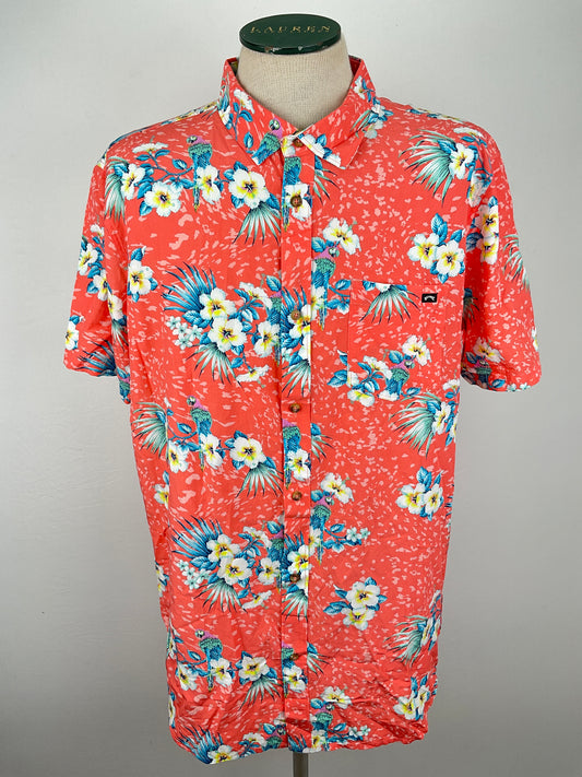 Camisa Naranja Floral Billabonc