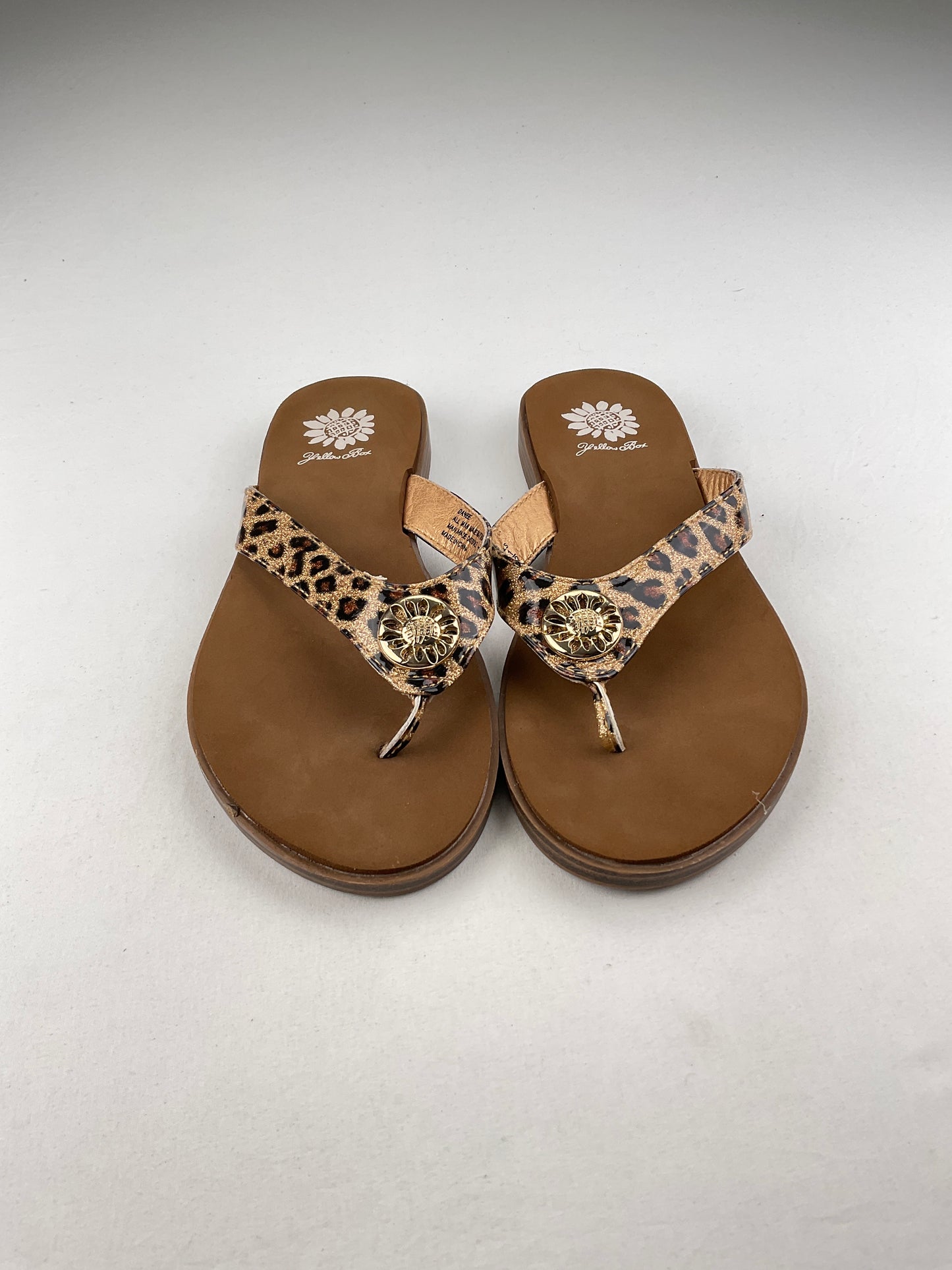 Sandalia Animal Print Yellow Box