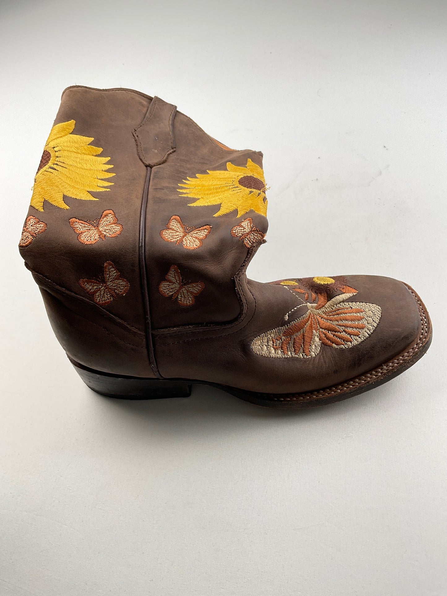 Botas Marron Floral Trankas Boots