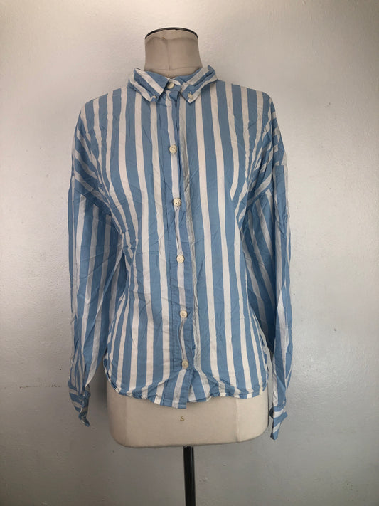 Camisa Azul  claro de Rayas  Old Navy