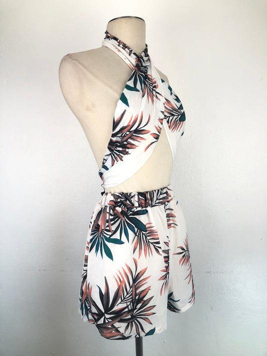 Conjunto Blanco de Flores Shein