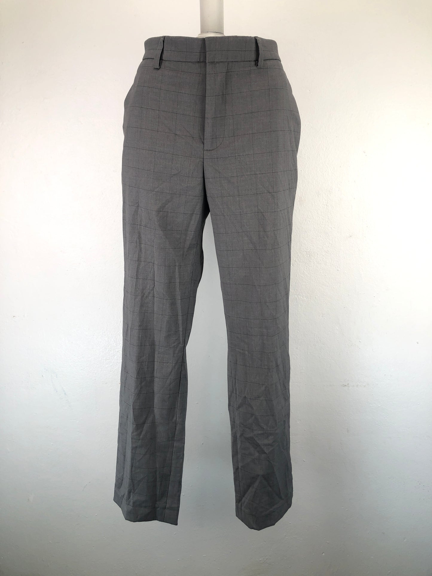 Pantalon Gris de Vestir de Cuadro Port Flio