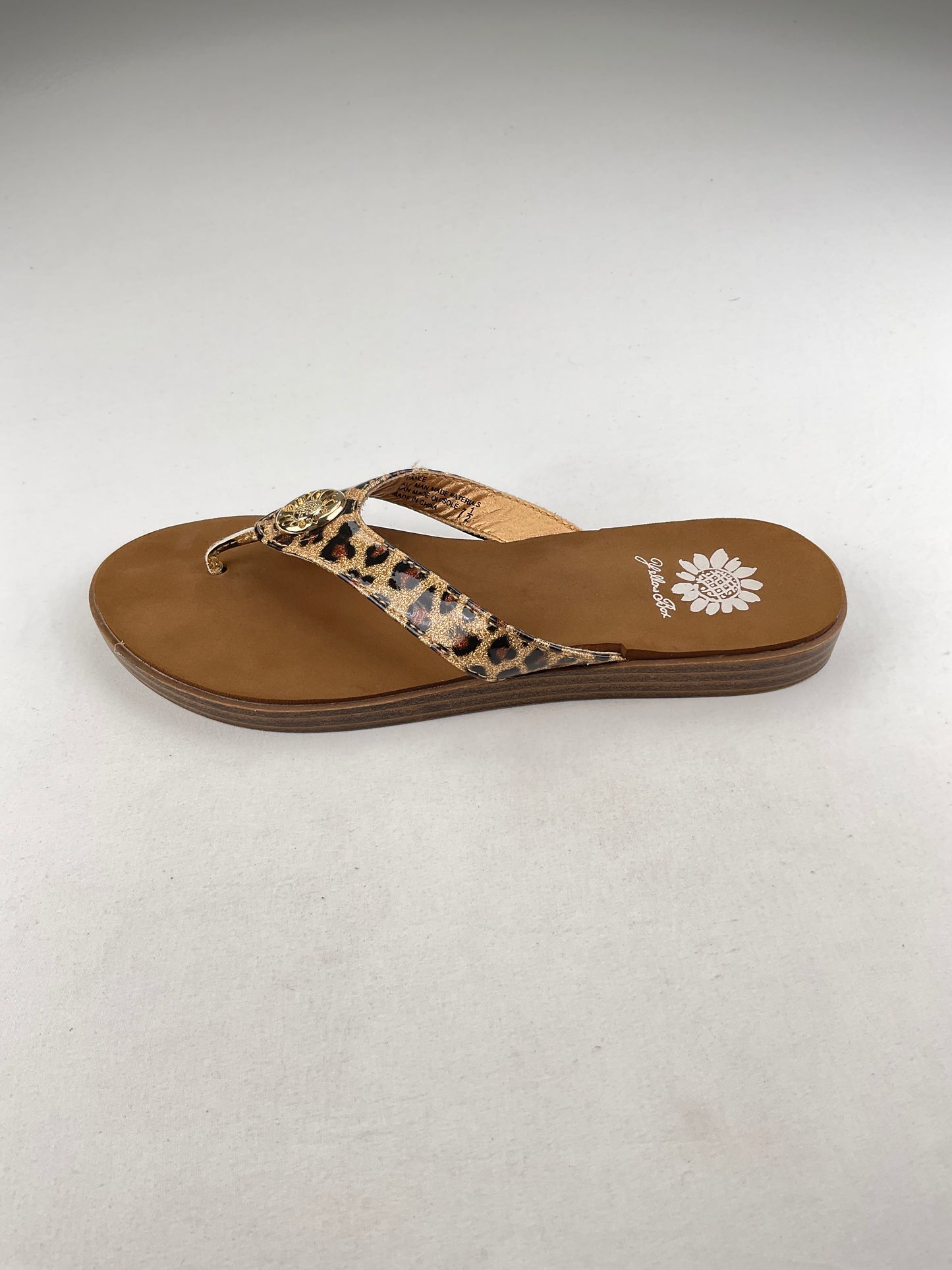Sandalia Animal Print Yellow Box