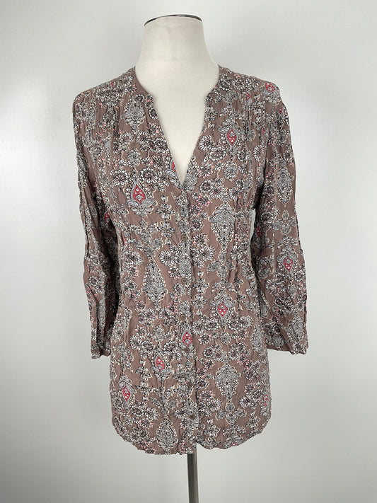 Blusa Marrón Floral St John’s Bay