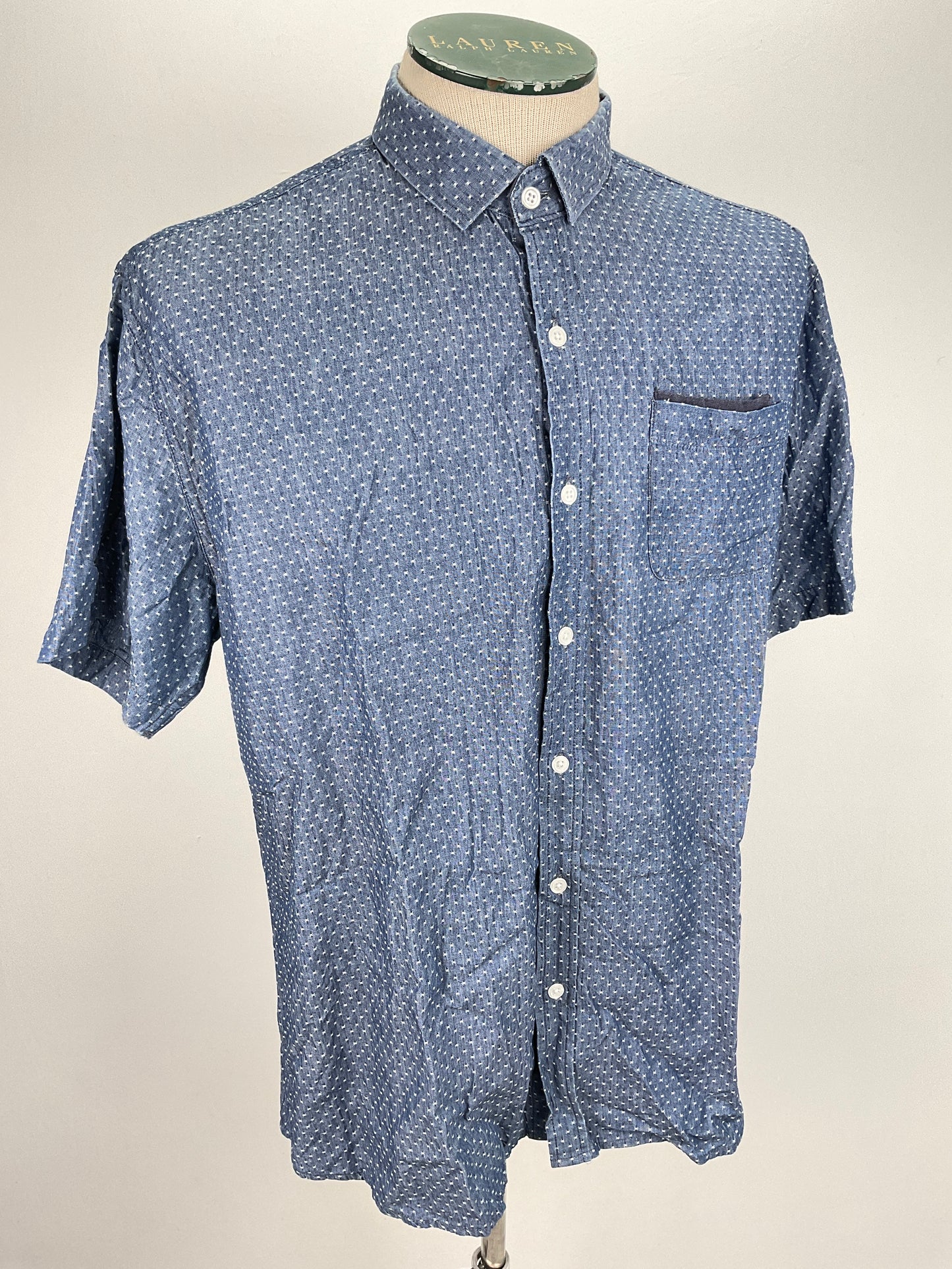 Camisa Azul de Lunares Im. Pa tient Wolves